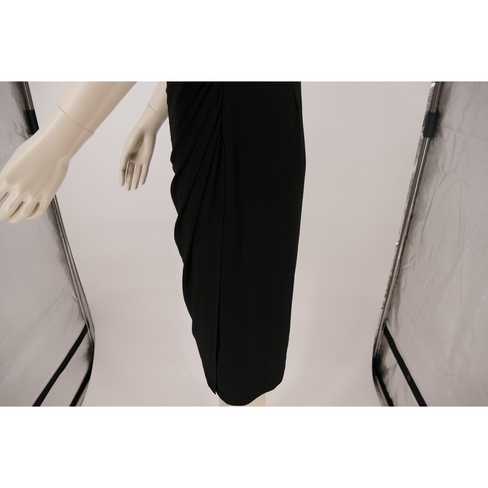 Lauren Ralph Lauren Black Sheath Ruffle Dress Size 8 elegant, effortless polish - Picture 11 of 16